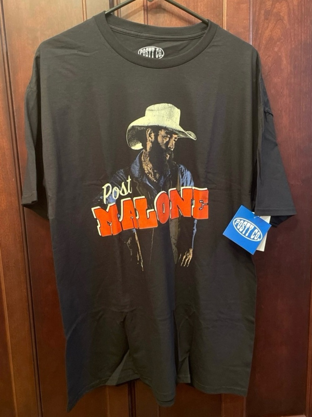 Post Malone Graphic Cowboy Tee Shirt by Posty Co.  Black XL. New with Tags